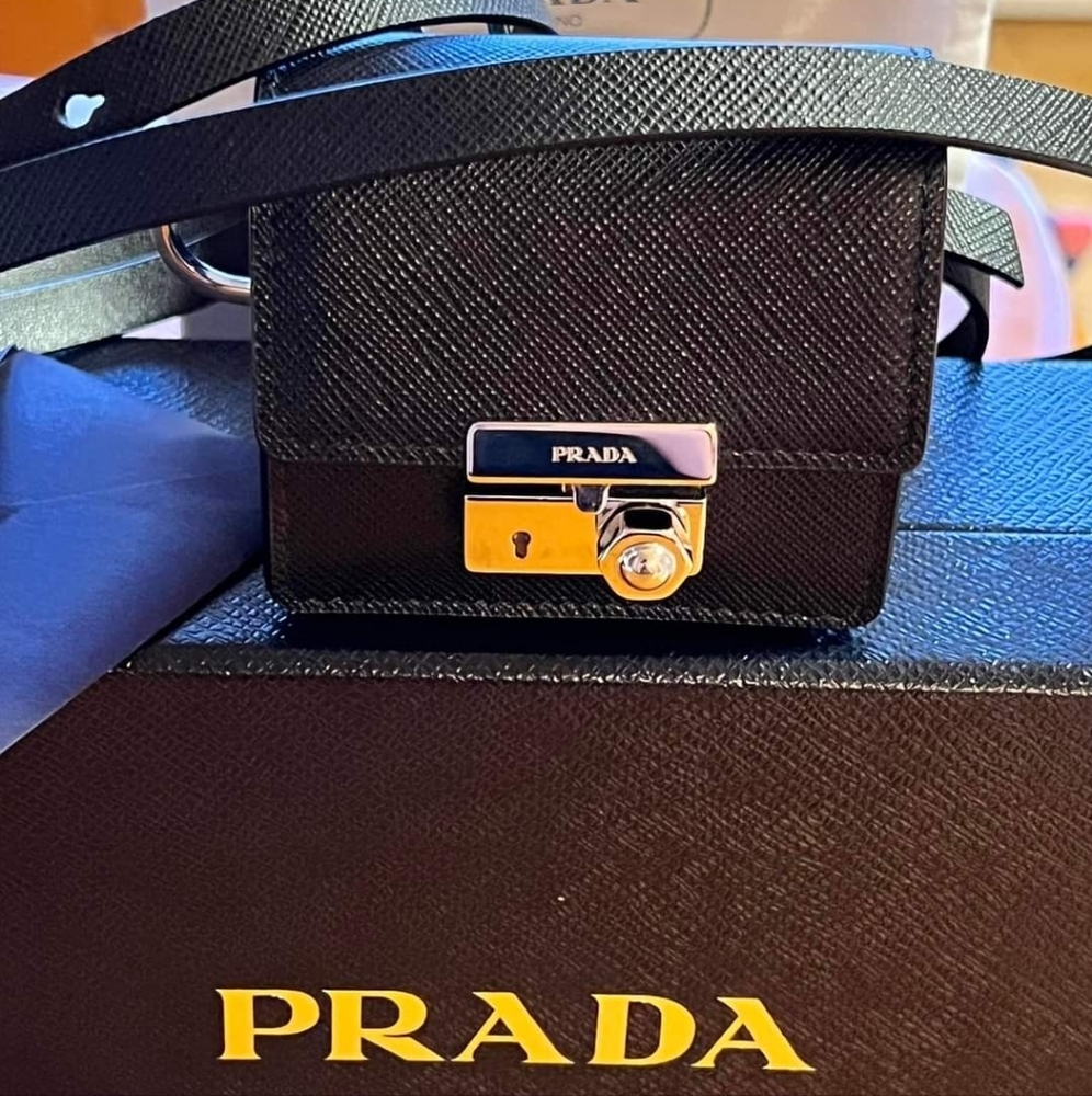 PRADA Saffiano  Phone accessory microbag